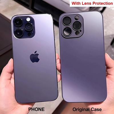 Sticlă mată AG de lux pentru husă magnetică Magsafe pentru Apple iPhone 11 12 13 14 15 Pro Max Plus Accesorii pentru capac de încărcare fără fir