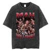 Max Holloway Błogosławiony Vintage Spierane Koszulki Męskie Damskie Moda Przemoc Estetyka Koszulka Mężczyzna Codzienny Bawełniany Oversize Koszulka