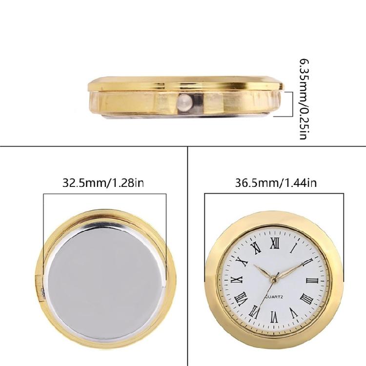 36 mm sirkulært innlagt urverk med klokkehode, presis tidtaking for reparasjon og produksjon av klokker