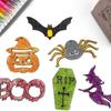 6 PCS Wooden Slices Hanging Ornaments Halloween Crafts for Kids DIY Decorations Indoor Party Supplies