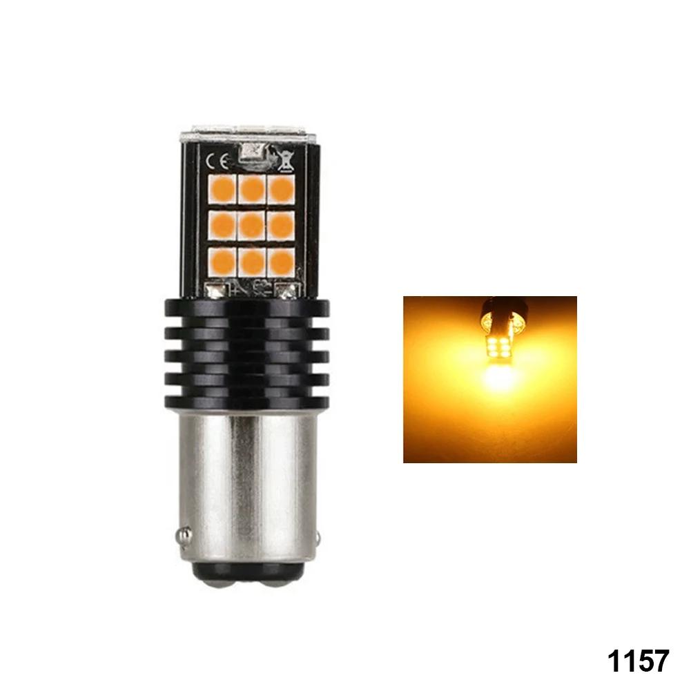 Car LED Reversing Lights Parking Brake Lights Turn Signal Lights White Red BA15S LED 1156 1157 7440 BAY15D Bulb 3030 Bulbs