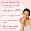 WishCare Tinted Ceramide Lip Balm SPF50 PA+++ with Kojic Acid Niacinamide 5gm Pack of 1 for Lip Lightening