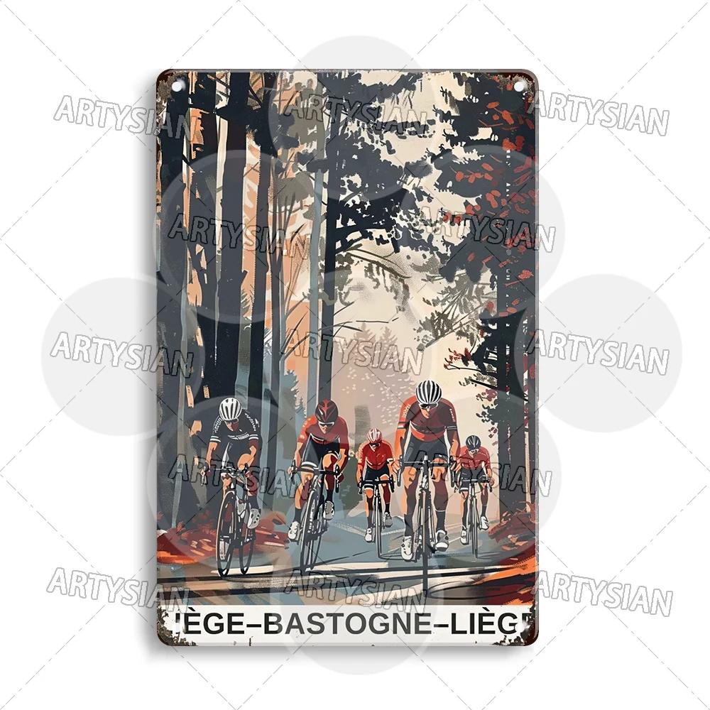 Tour de France Cycling Metal Sign Alpe d’Huez Mont Ventoux Le Jura Auvergne Mont Blanc Champs-Élysées Col du Tourmalet NICE