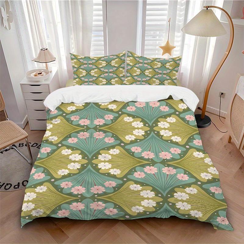 

3pcs Floral Pattern Bedding Cover Set, Fashion Classic Popular Print Bedding Set, Soft Comfortable, All - Season Use, For Bedroom, Guest Room177 135x200cm