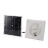 Solar Fan 12W 12V DC Monocrystalline Solar Panel Powered Exhaust Fan for Outdoor Greenhouse