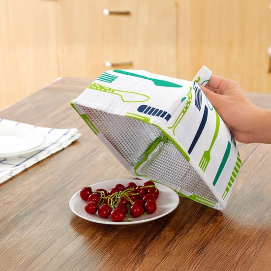 Food Insulation Cover Aluminum Foil Dish Cover Foldable Dining Table