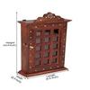 Premium Pakka Sheesham Wood Key Holder-Square Design Key Chain Holder for Medium Size Keys 31.75 Cm