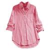 Retro Plaid Lapel Long Sleeve Shirt In Stock (2026)