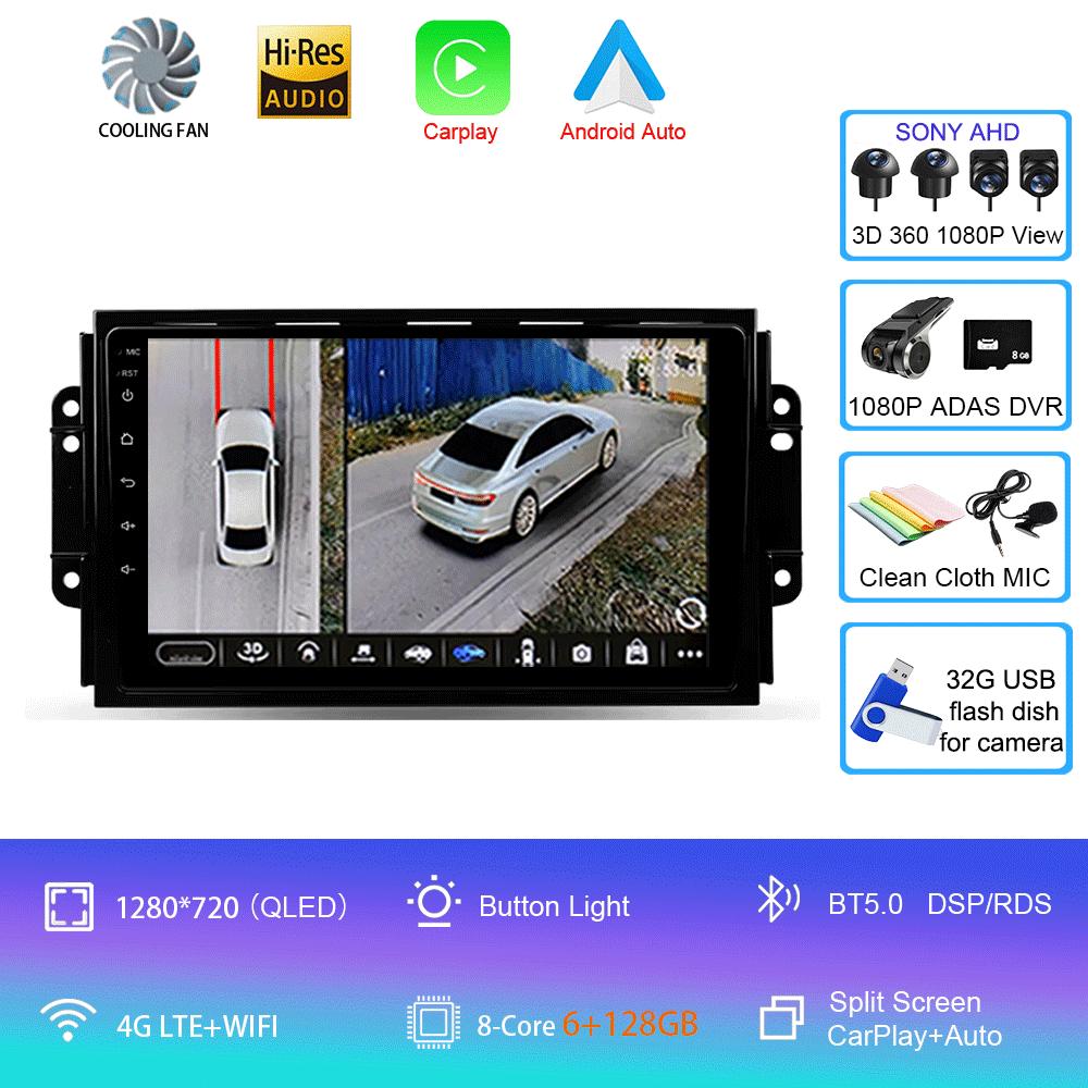 Car Radio 4G DSP Android 14 For Chery Tiggo 3 3X Tiggo 2 Multimedia Video Player Carplay GPS Navigation Stereo Autoradio DVD