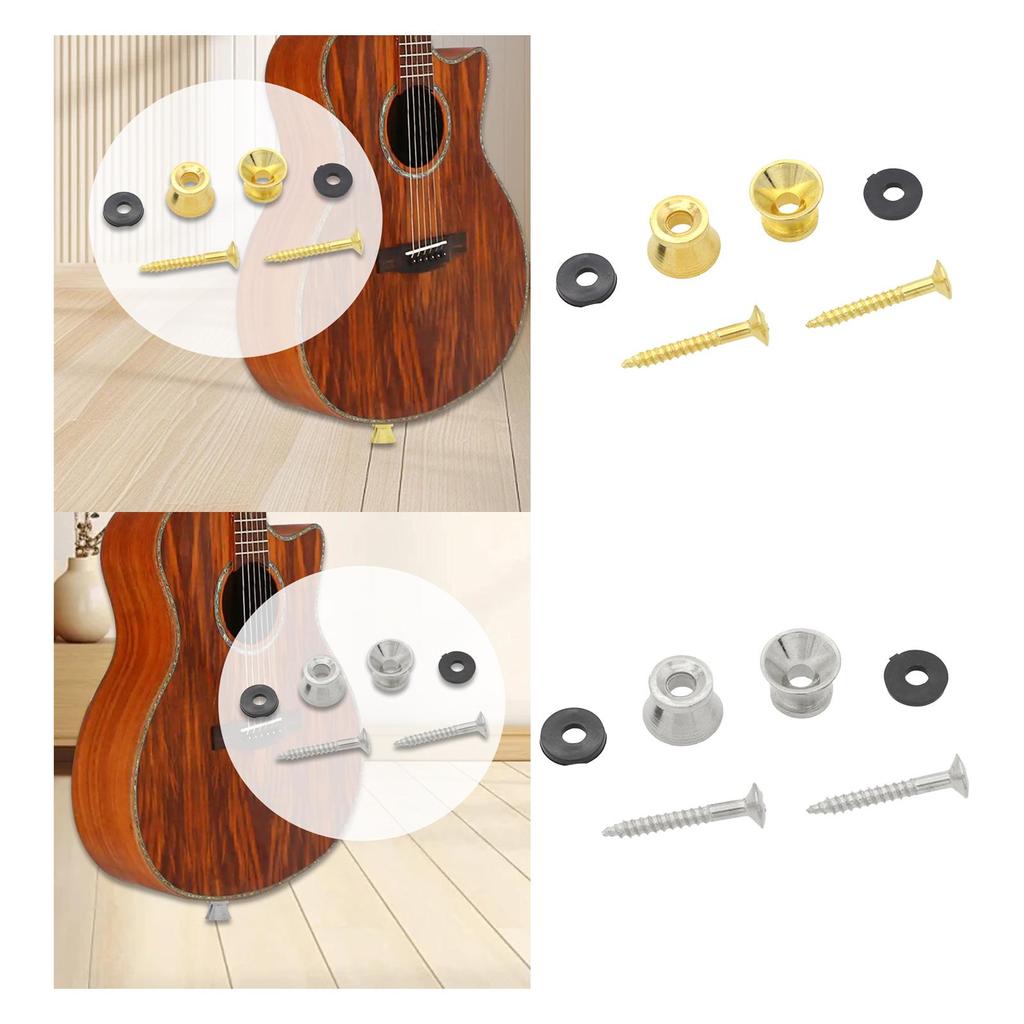 Electric Guitar Strap Buttons Replacement Straplock Buttons Elegant Sturdy Easy Installation End Pins Guitar Strap Locks