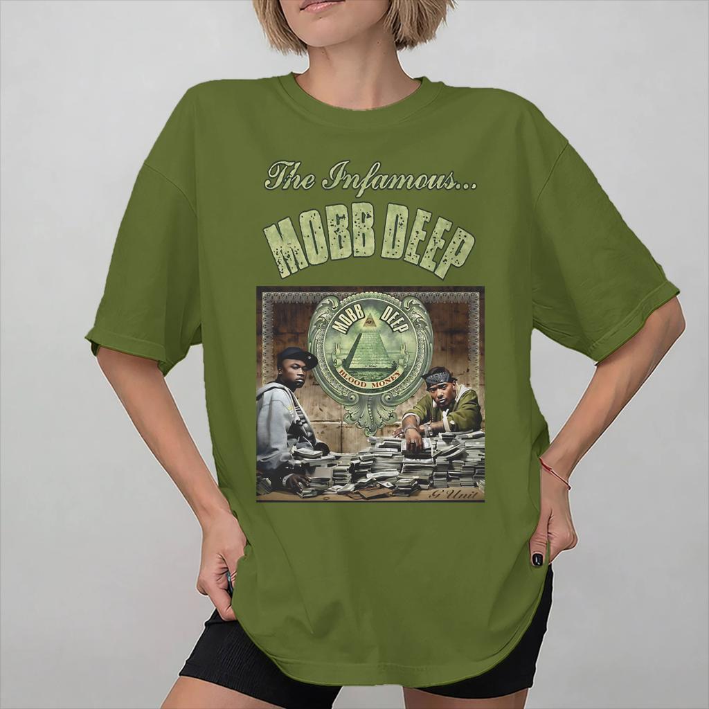 Mobb Deep The Infamous Koszulka Modowa Unisex Damska 100% Bawełna Koszulka Ubrania