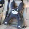 Kids Car Neck Pillow with Seat Belt Safety Sleep Aid Prevent Leaning Head Back Seat Sleeping Comfort During Long Distance Travel