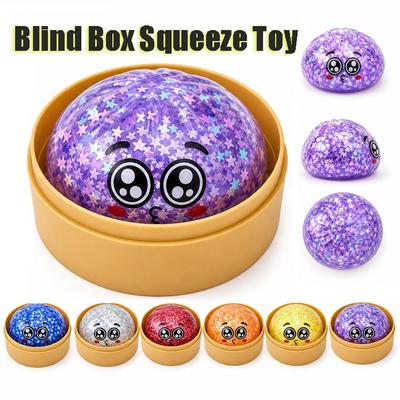 With Steamer Dumplings Blind Box Squeeze Toy Stress Relief Sensory Ball For Stress Anxiety Relief