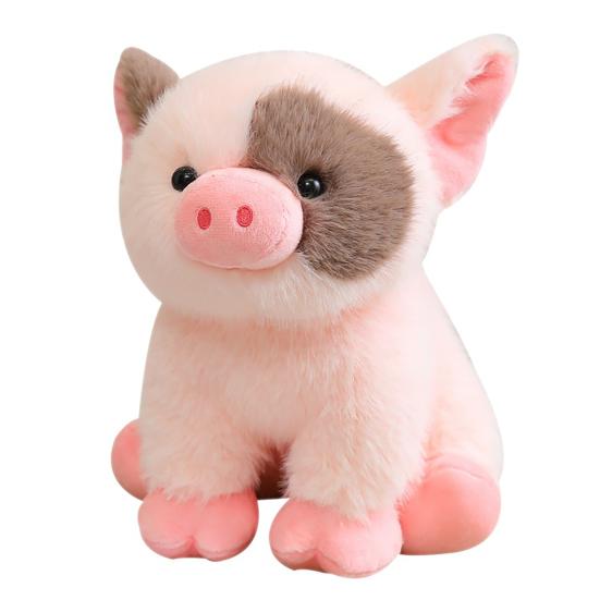 Yousheng Piggy Doll Plush Toy Soft Stuffed Pig Plush Cushion Realistic Pig Plush Toy Bedside Companion Birthday Gift Holiday Present Decorative Toy
