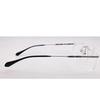 RSINC Rimless Metal Frame Eyeglass Spectacle Optical For Men And Women Modern  Silver Black 12920J 02 53-17-138 | IB -11 Blue OC Silver Black C2