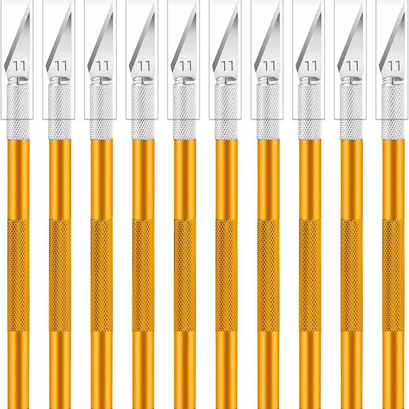 Multicolor Stainless Steel Engraving Knife Blades, Metal Blade, Wood Carving Blade Replacement, Surgical Scalpel Craft Tools,
