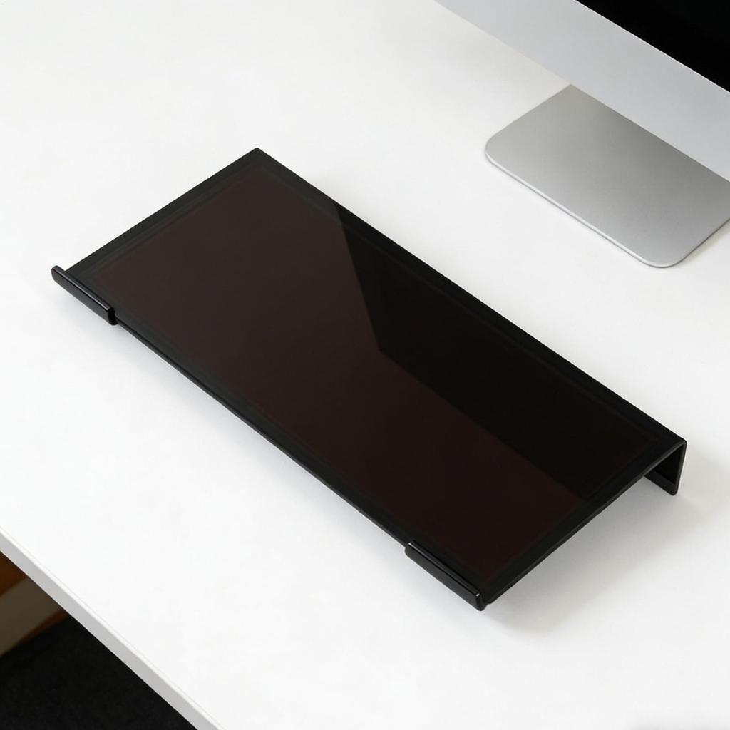 Ergonomic Keyboard Stand Clear Acrylic Riser for Computer Desk Typing Wrist Support Home Office Study Programmers Students