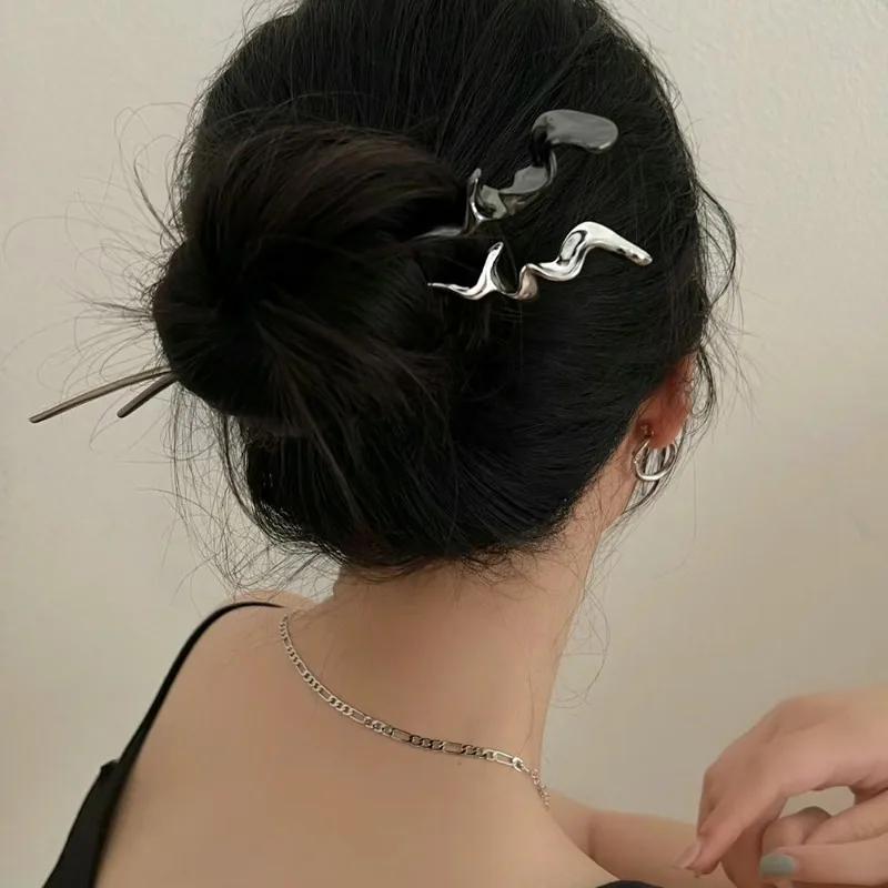 New Chinese Style Hair Sticks Vintage Chopstick Hairpins Women Hair Clip Pin Headwear Wedding Headdress Jewelry Accessories