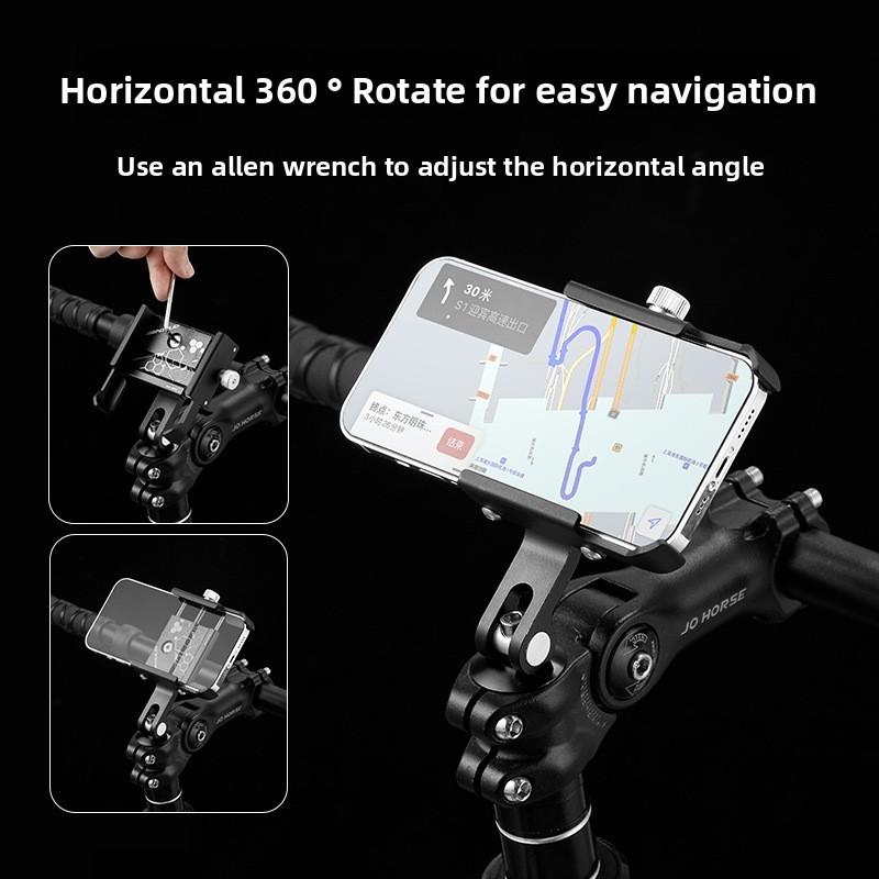 Bicycle Phone Mount Aluminum Alloy Handlebar Holder For Mountain Bike Cycling Gear
