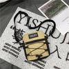 Japanese Harajuku Style Workwear Drawstring Letter Student Crossbody Bag Small Satchel