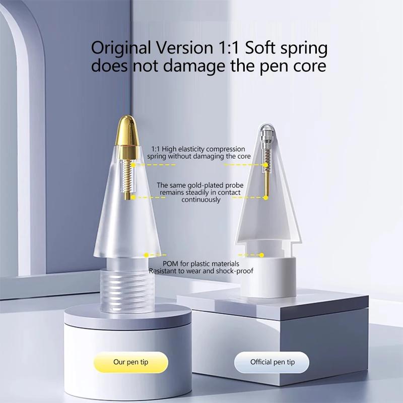 4/6 Pezzi di Ricambio per Punte di Matita per Apple Pencil 1/2/3ª Apple Pencil Pro 2B Punte Morbide per IPad Pro Pencil1/2/3 Stylus Punta Fine