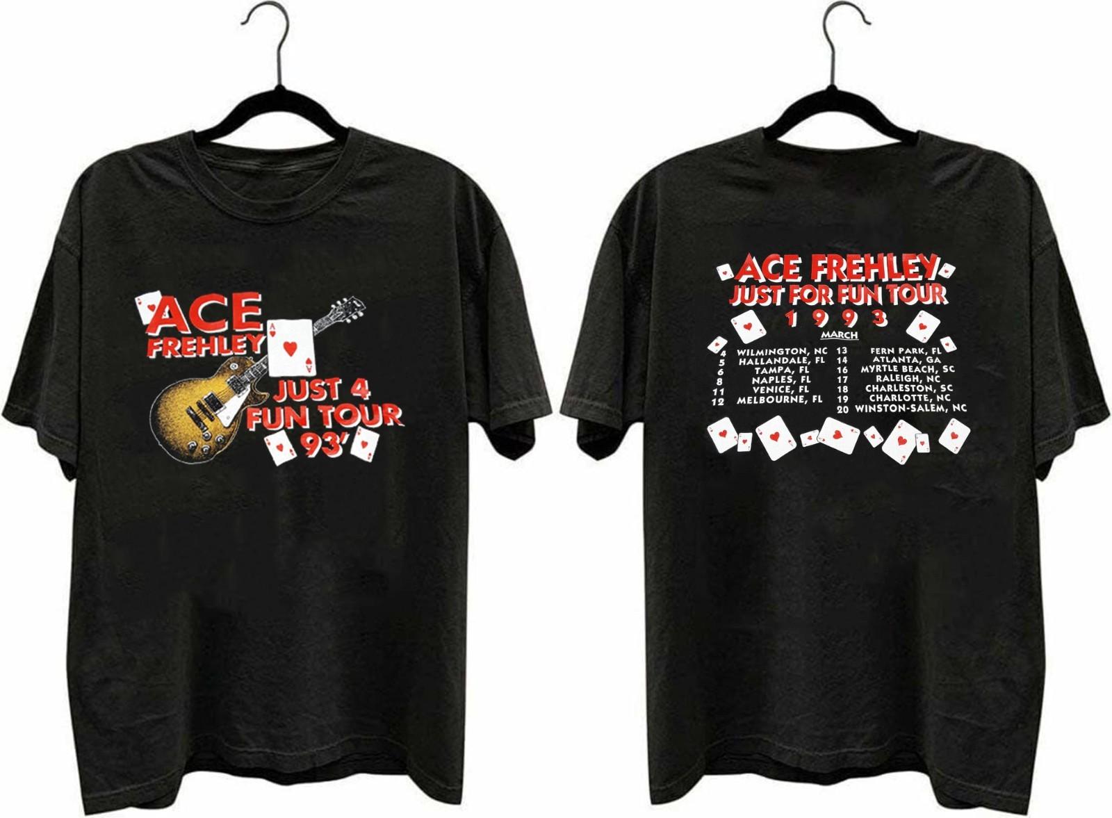 Vintage Paul Ace Frehley 1993 Tour T Shirt 2 Sided S-5XL Reprint S