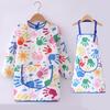Waterproof Kids Drawing Apron Oil‑proof Art Smock for Painting Apron for Baby Boys Girls Kindergarten Reverse Dressing