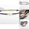Simple Solid Color Ring Buckle Decoration Women Slim Waist Belt For Elegant Outfits