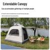 Tenda da campeggio gonfiabile automatica con telo - Rifugio esterno portatile due in uno, montaggio zero necessario