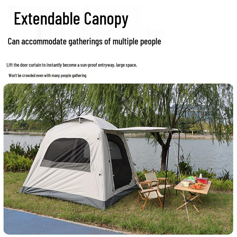 Tenda da campeggio gonfiabile automatica con telo - Rifugio esterno portatile due in uno, montaggio zero necessario
