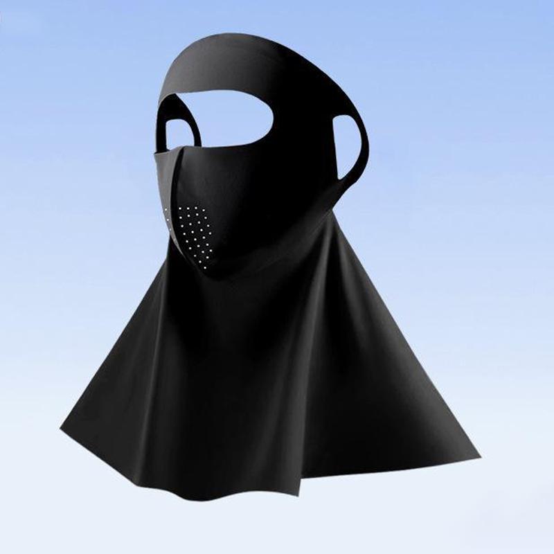Sunscreen Seamless Mask For Men And Women Breathable Ice Silk Neck Protection Outdoor Sunscreen Mask