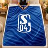 Flannel BlanketSchalke 04 Warm Soft Throw Blanket for Indoor Sofa Bed Living Room Use