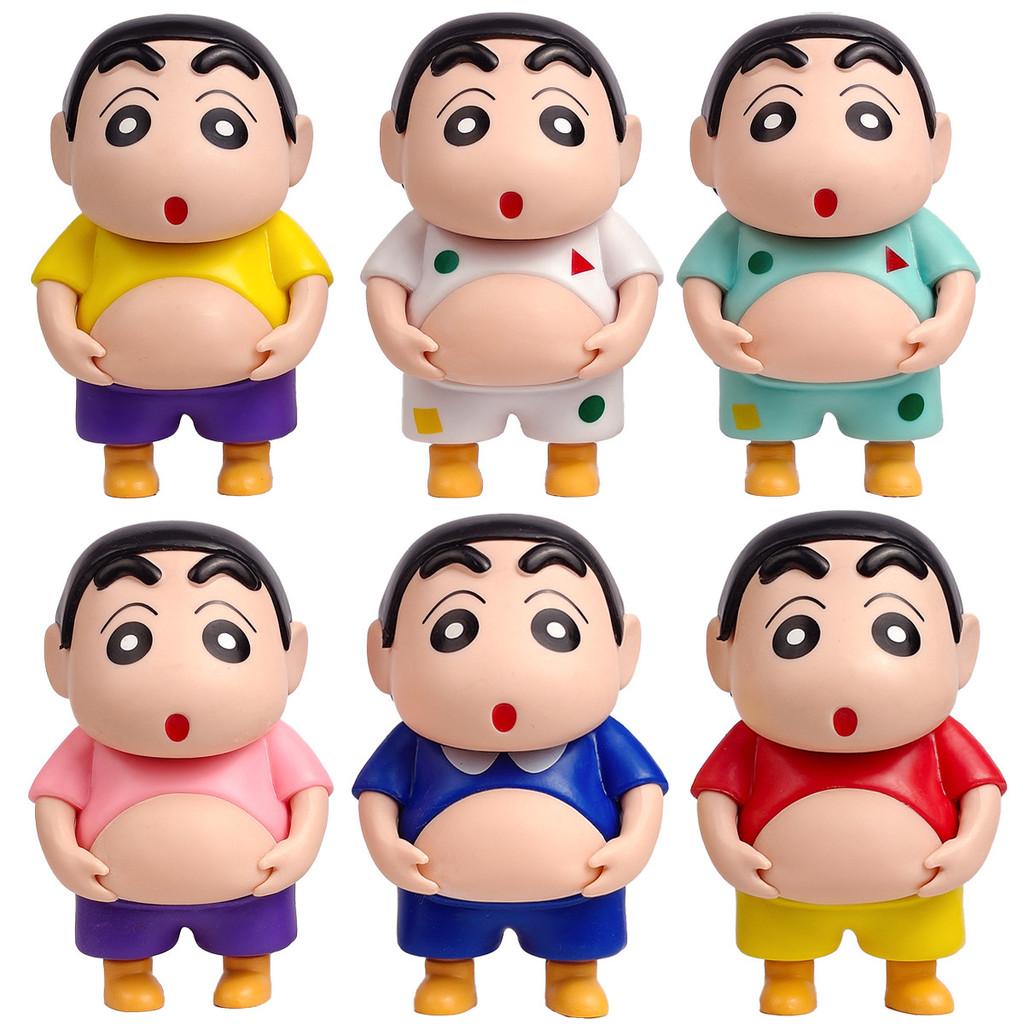 Crayon Shin Chan Pvc Action Figure With Interactive Belly For Collectors And Kids