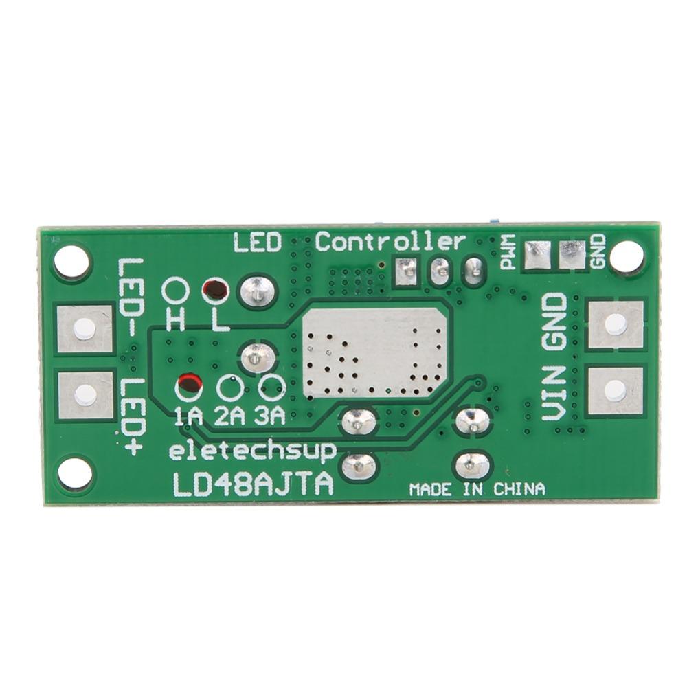 DC 6-50V PWM Regulator L 1-3A Adjustable Step Down Power Supply Current Converter LED Lighting