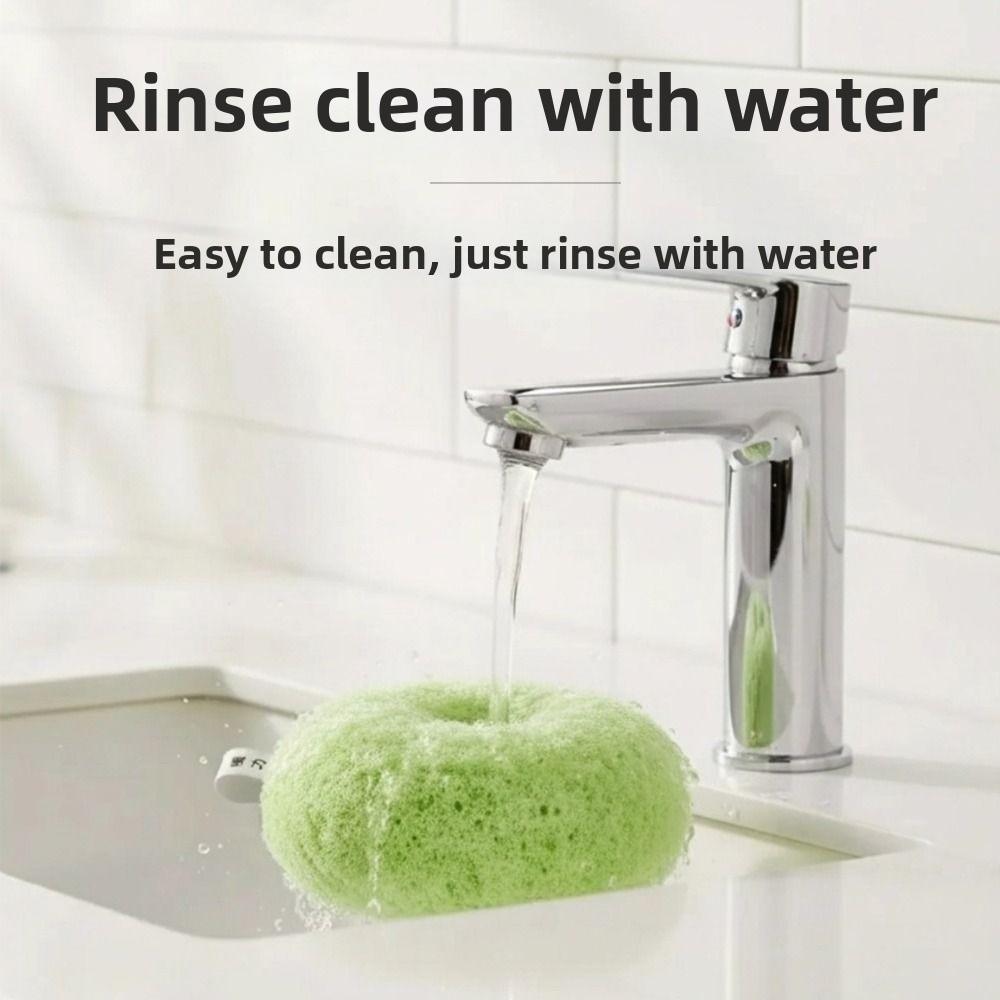 New Antibacterial Bathroom Cleaning Ball Round Reusable Countertop Cleaning Brush Sink Brush for Washbasin Toilet Sink
