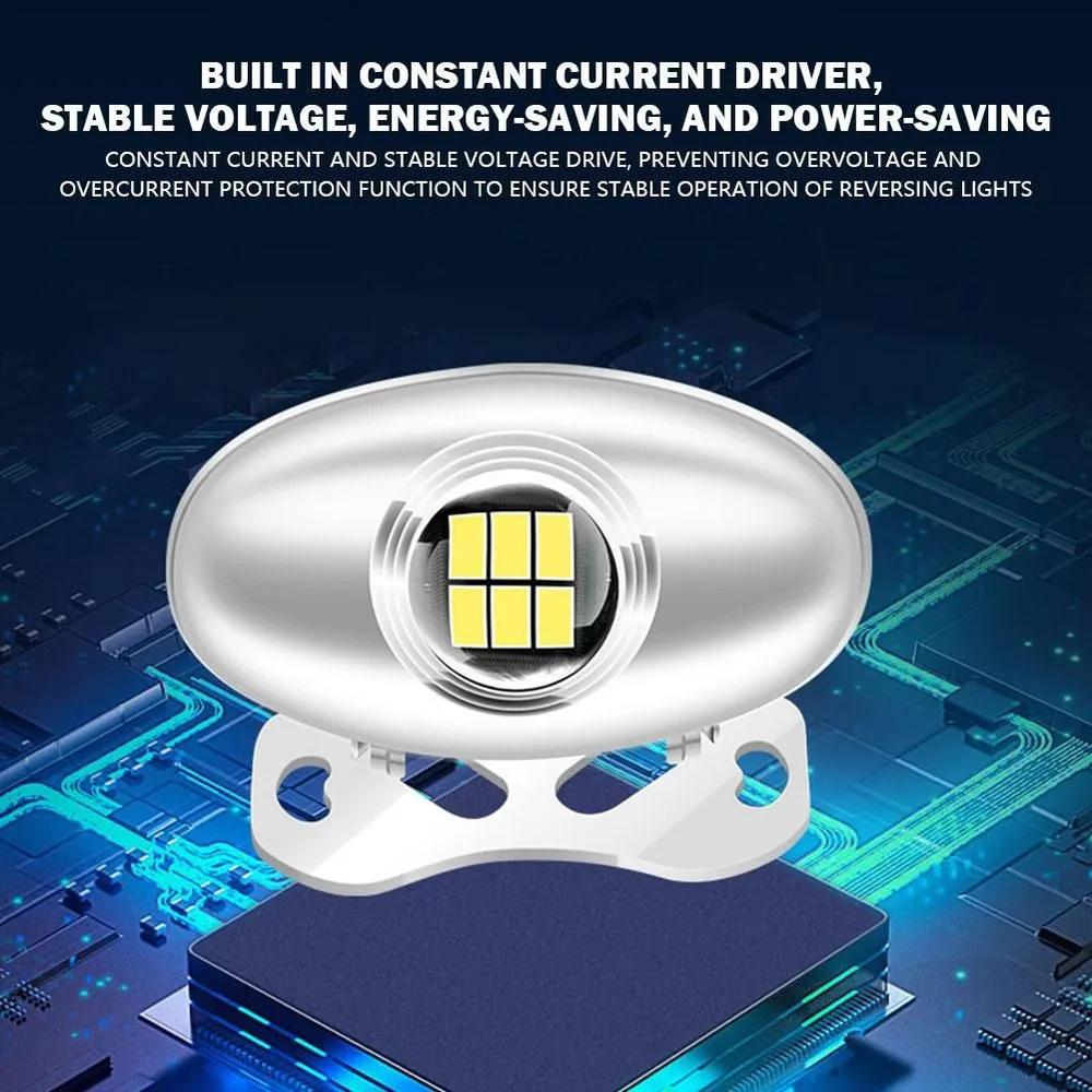 Universal High-power LED Reversing Light For Cars, External Retrofit Bulb, Adjustable.