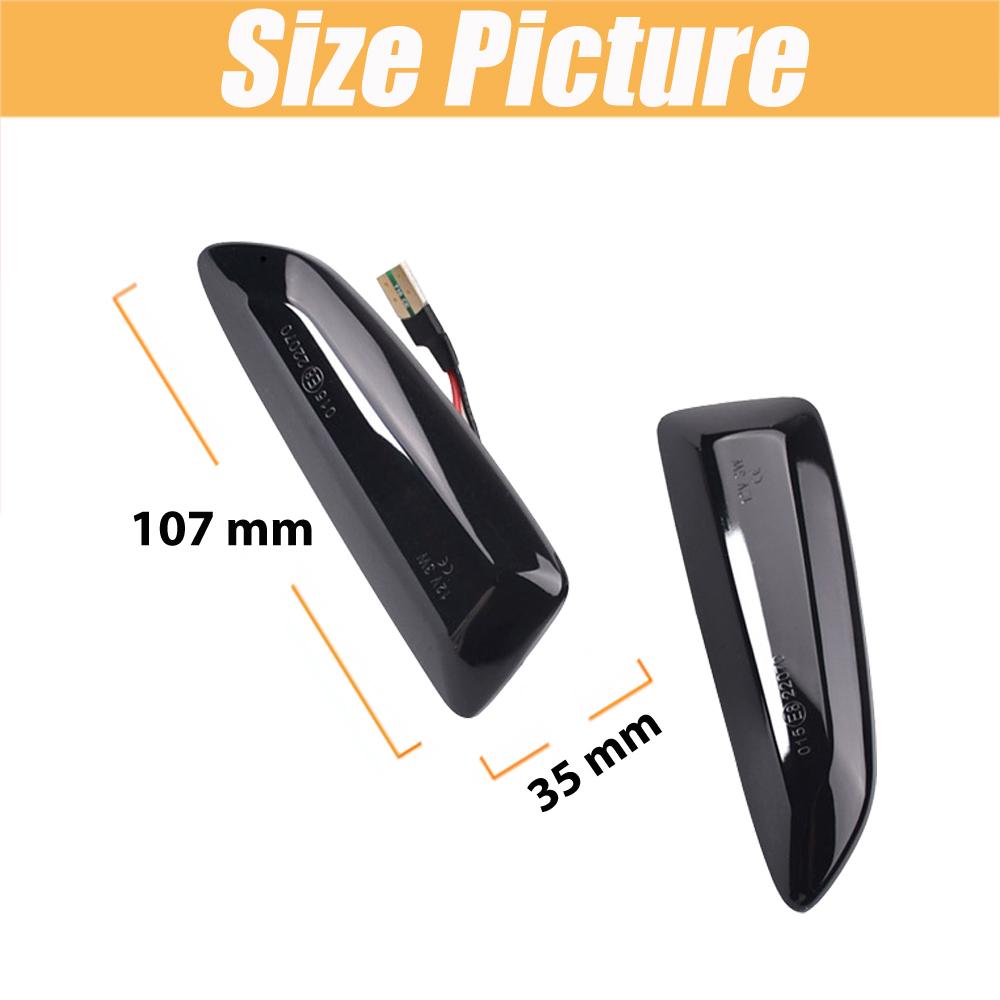 2PCS Led Dynamic Side Marker Turn Signal Light Sequential Blinker For Opel Astra J Astra J K Zafira C Insignia B Grandland XTurn Signal 2