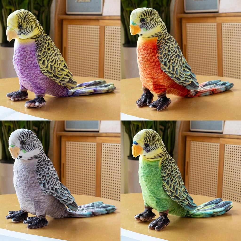 Realistic Plush Parrot Toy Soft Stuffed Animal Figurine For Kids And Collectors
