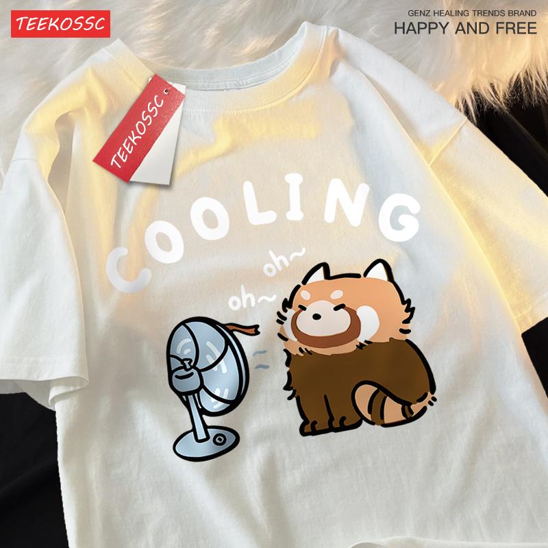 

Футболка Сестры Веселый Енот Дует В Вентилятор Футболка Дышащая Уличная Крутая Хлопковая Летняя Футболка Одежда Повседневная Мягкая Футболки Сестры XL