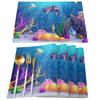 Ocean Turtle Seahorse Coral Cartoon Tablecloth Holiday Decor Waterproof Rectangular Tablecloths Wedding Decor Table Cover