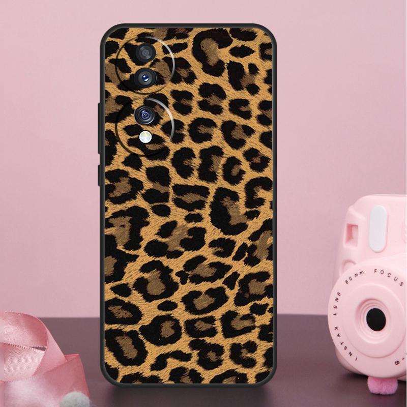 Leopard Print Case For Honor Magic 8 Pro 5 6 7 Pro Win X9a X9b X9c X9d X8b X8c 50 70 90 200 400 Lite Cover