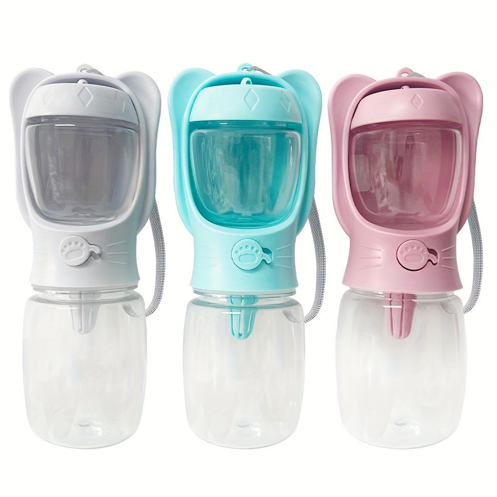Portable Dog Water Bottle with Food Container, Outdoor Pet Water Dispenser for Hiking, Walking, Travel, Puppy Essentials