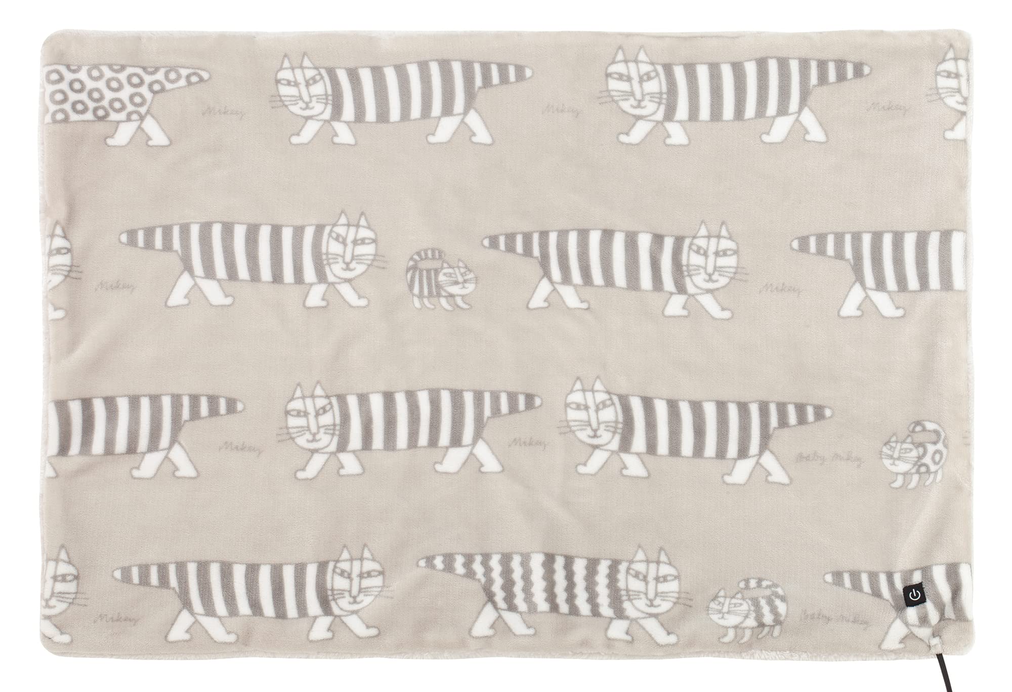 

Koizumi Electric USB USB Machine Lisa Throw, Blanket, Powered, Washable, Larson, Gray, 90x60cm, KDH-L122U/H серый