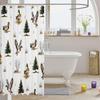 Erosebridal Mallard Duck Hunting Shower Curtain,Woodland Tree Branches Bathroom Shower Curtain Sets,Flying Duck Wildlife Safari
