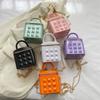 Stylish Korean Mini Bucket Shoulder Bag For Kids With Unique Quilted Design Perfect For Everyday Use