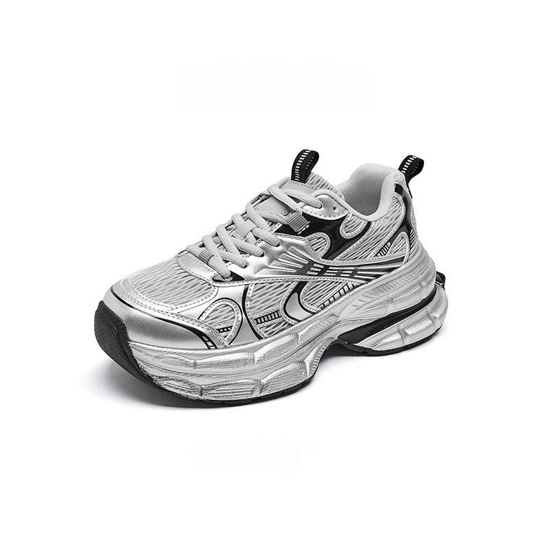 Silver dad shoes women's spring and summer new thick-soled breathable light and not tired feet casual shoes sports shoes women's shoes trend