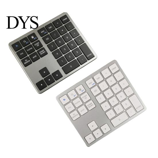 Lightweight Numeric Keypad Wireless Bluetooth-compatible Number Pad 35 Keys Silent Laptop Computer Desktop Numpad Mini Rechargeable Keyboard