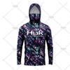 Mens UV Protection Fishing Hoodie With Face Cover Quick Dry Breathable Long Sleeve Outdoor Shirt