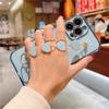 Soft Bracelet Love Heart Case For Iphone 11 12 13 Pro Max Xs X Xr 7 8 Plus Se 2020 13 Mini Electroplated Bumper Silicone Cover