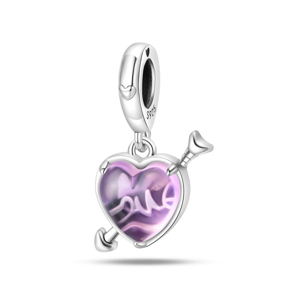 

S925 Sterling Silver Beads Valentine S Day Cupid Love Diy Jewelry Accessories Charm Bracelet